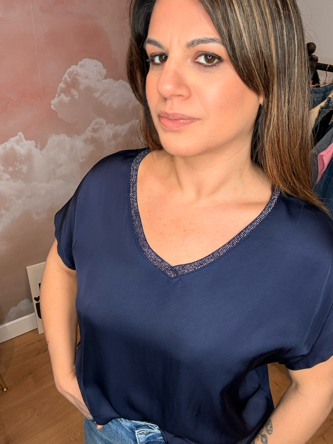 T-SHIRT BLEU MARINE
