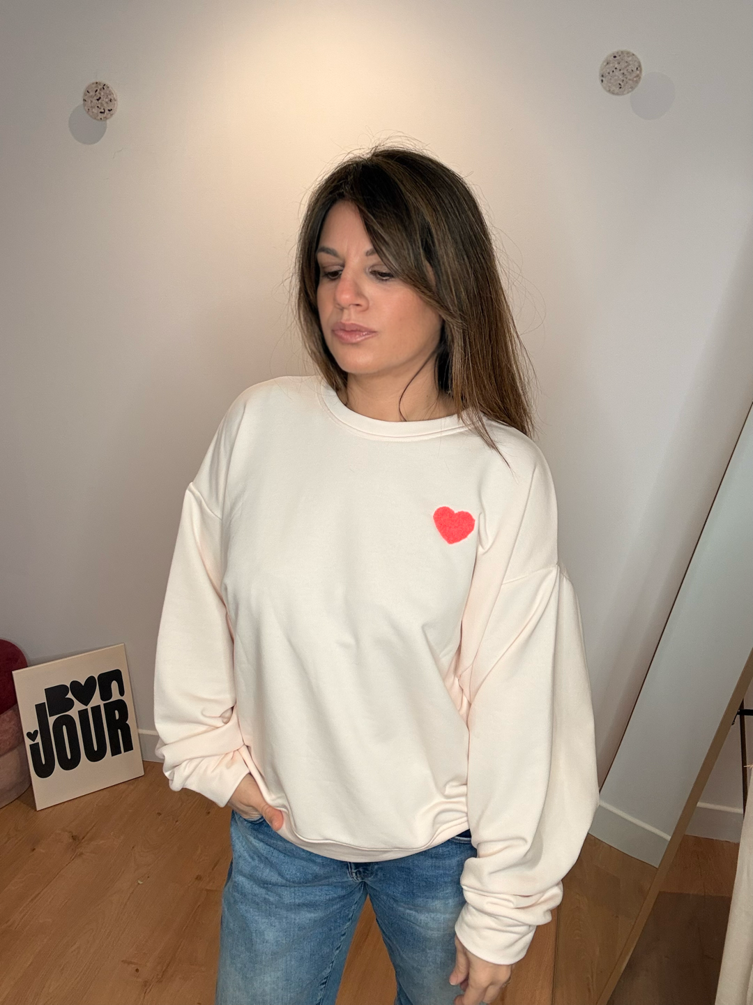 SWEAT BISOU ROSE POUDRÉ