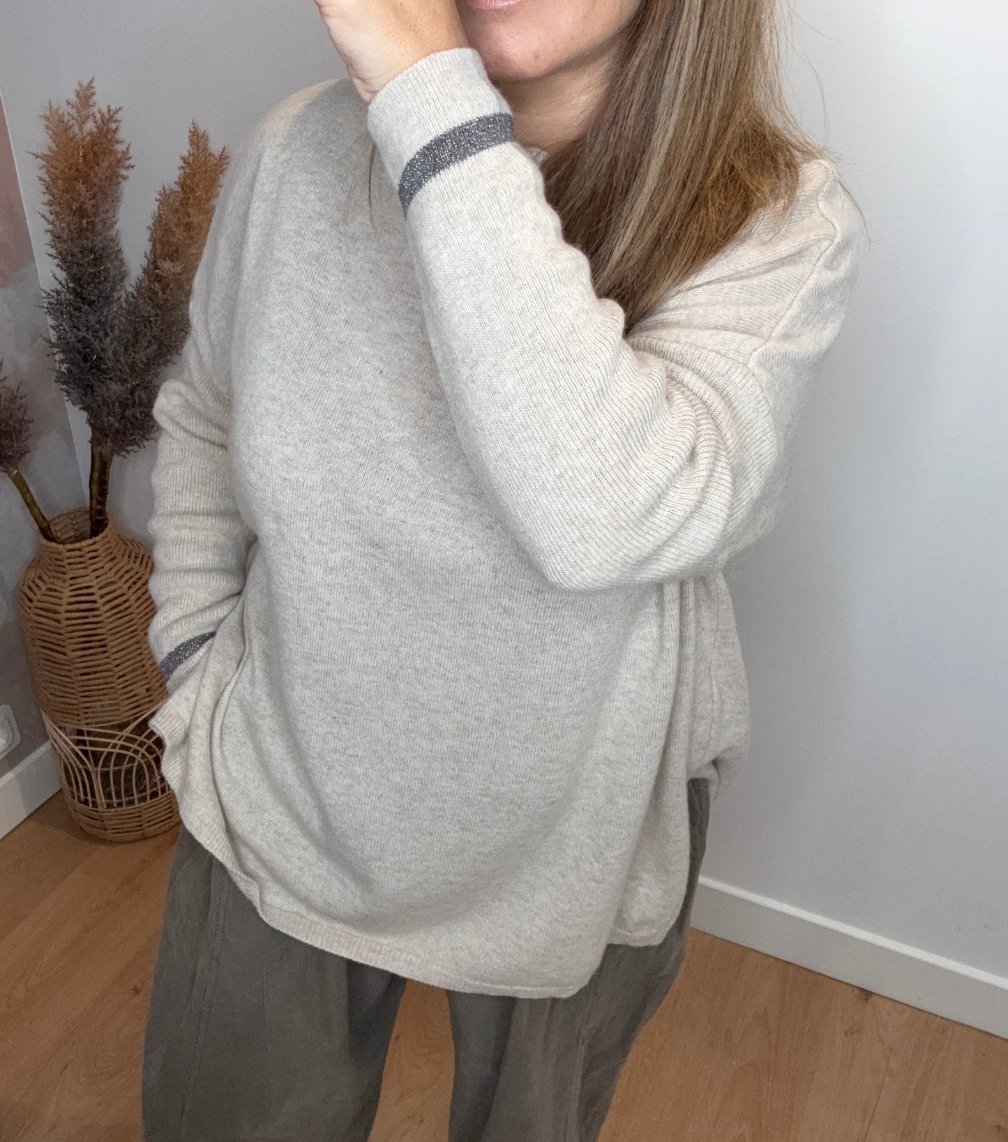 PULL CACHEMIRE BEIGE