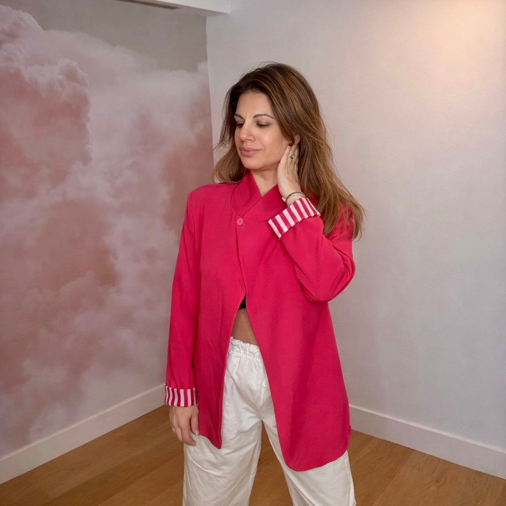 BLAZER DEBO FUSHIA