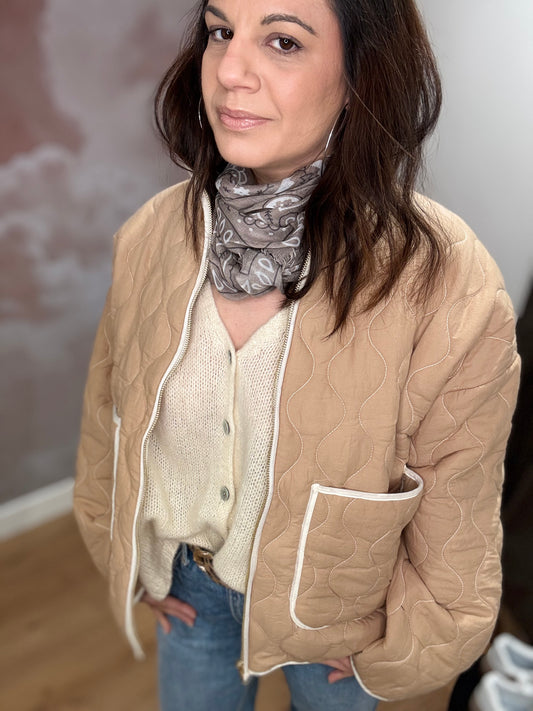 VESTE MATELASSÉE CAMEL