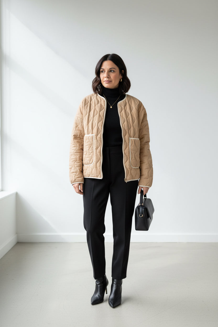 VESTE MATELASSÉE CAMEL