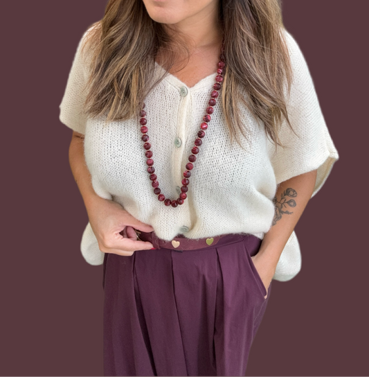 CEINTURE PRUNE A COEURS