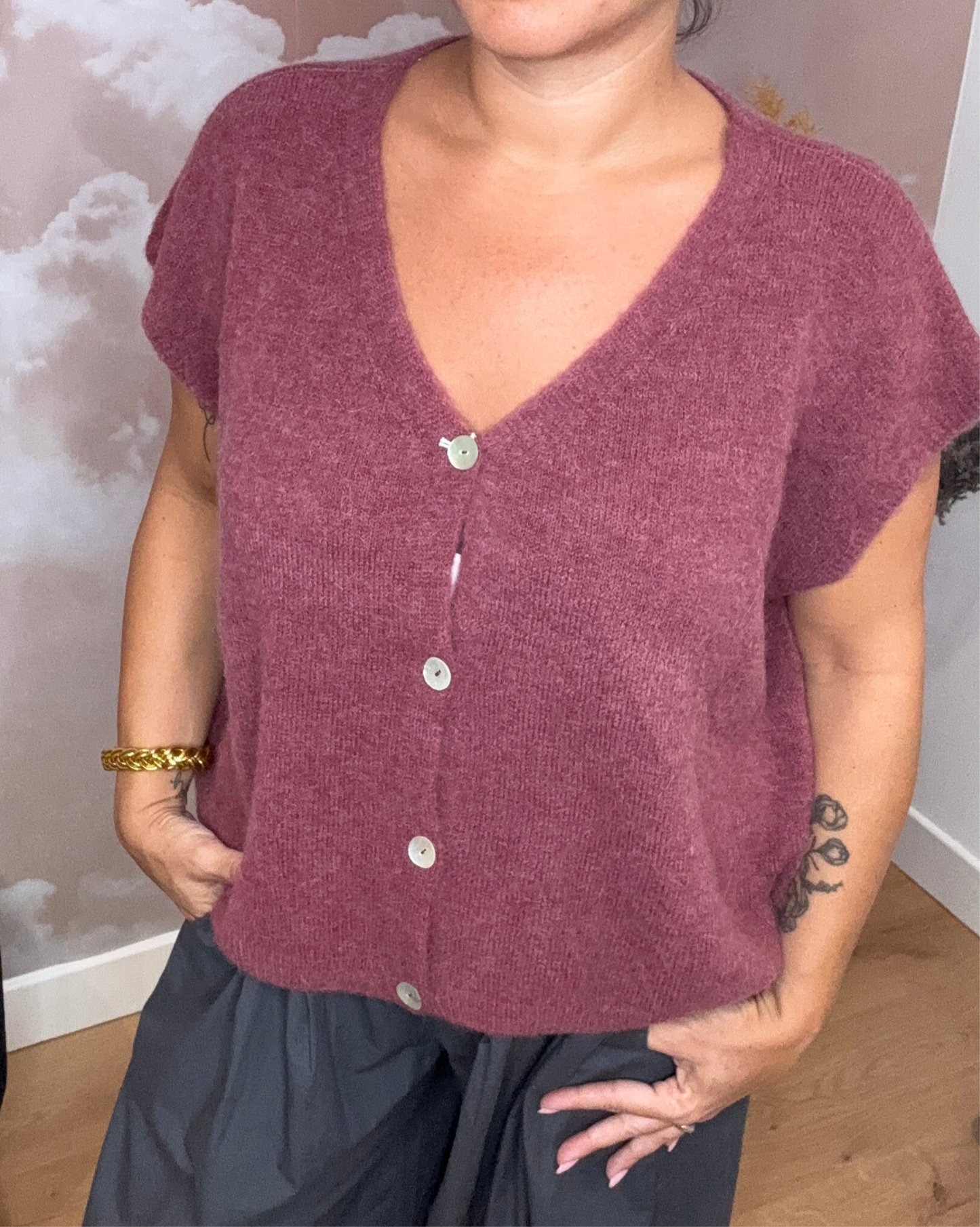 GILET BRIDGET PRUNE