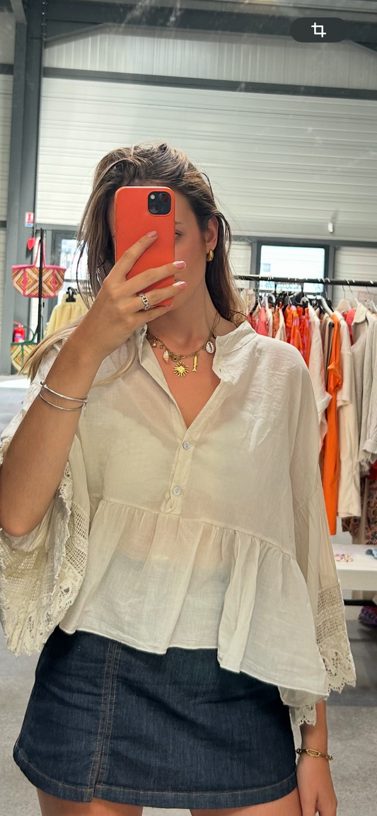 BLOUSE ÉCRU