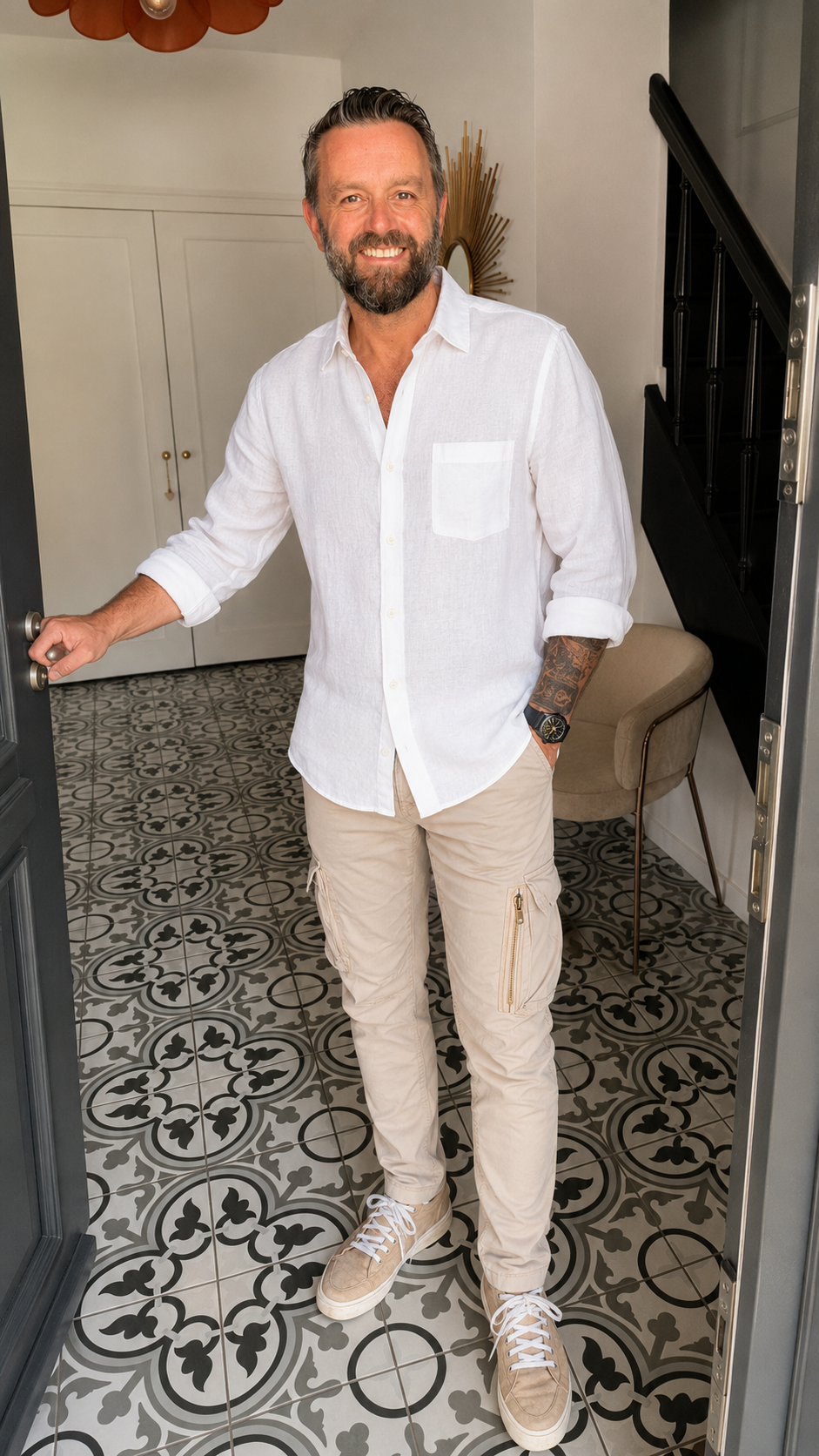 CHEMISE EN LIN BLANCHE