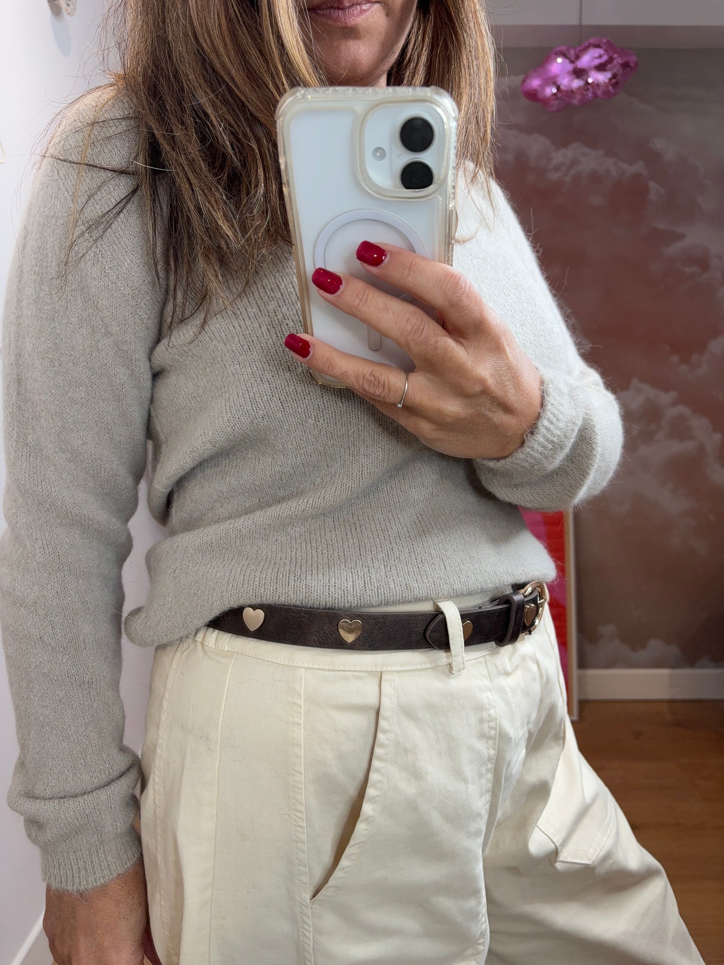CEINTURE BRONZE A COEURS