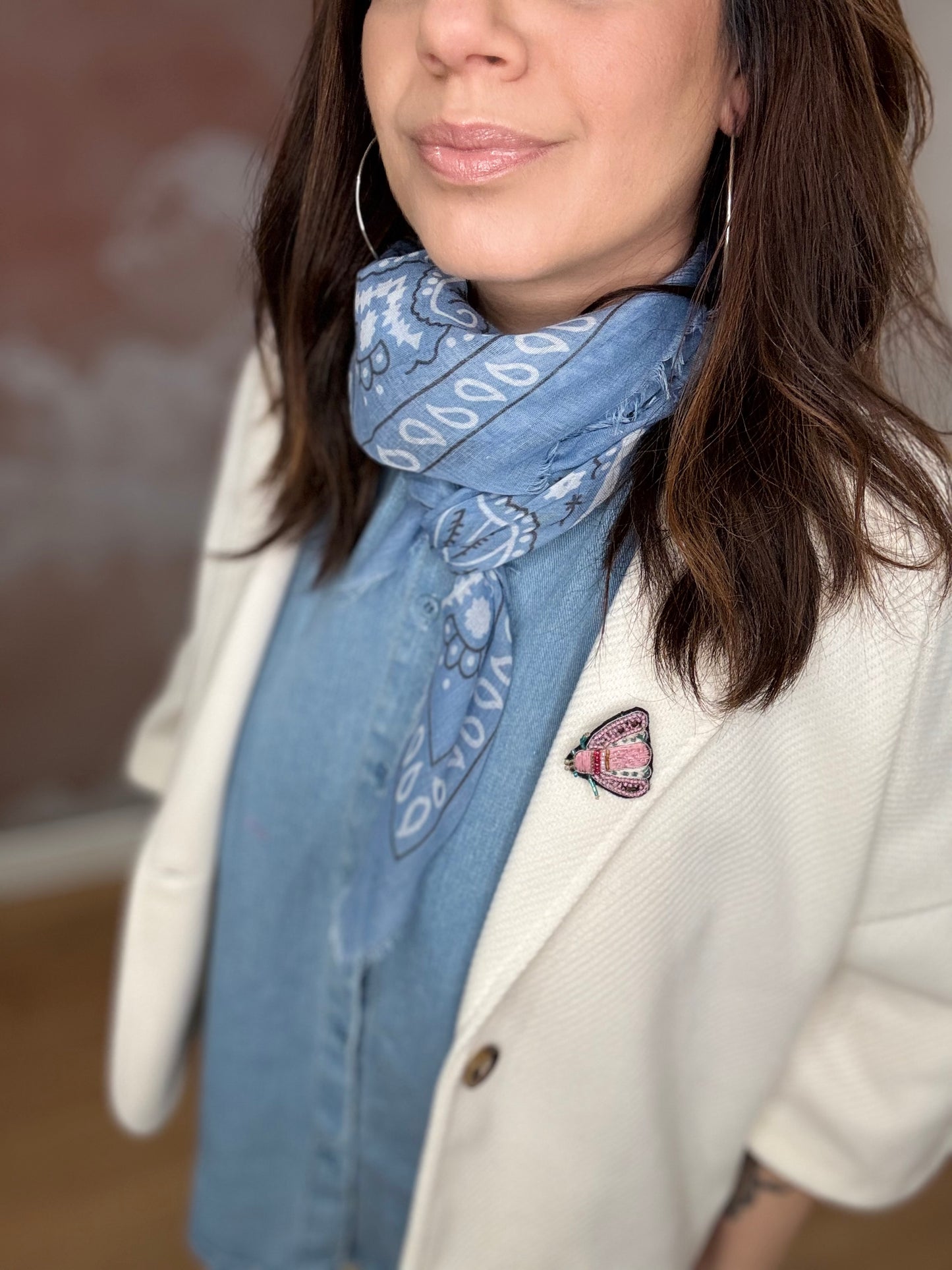 FOULARD BANDANA BLEU