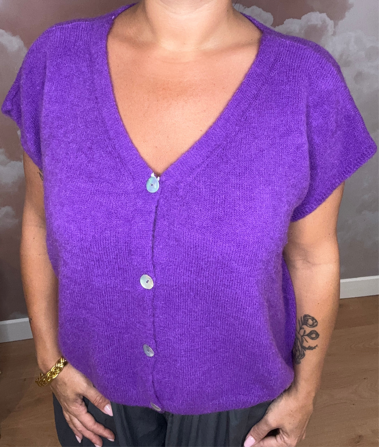 GILET BRIDGET VIOLET CLAIR