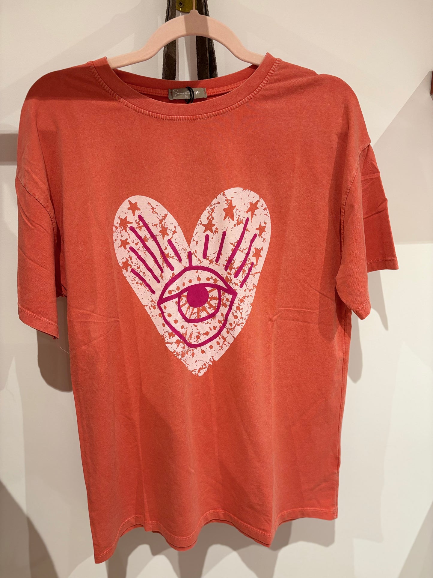 TEE- SHIRT CORAIL CŒUR ŒIL