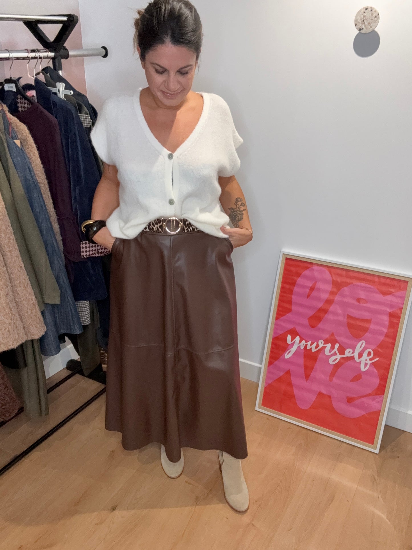 JUPE SUZANNE CHOCOLAT