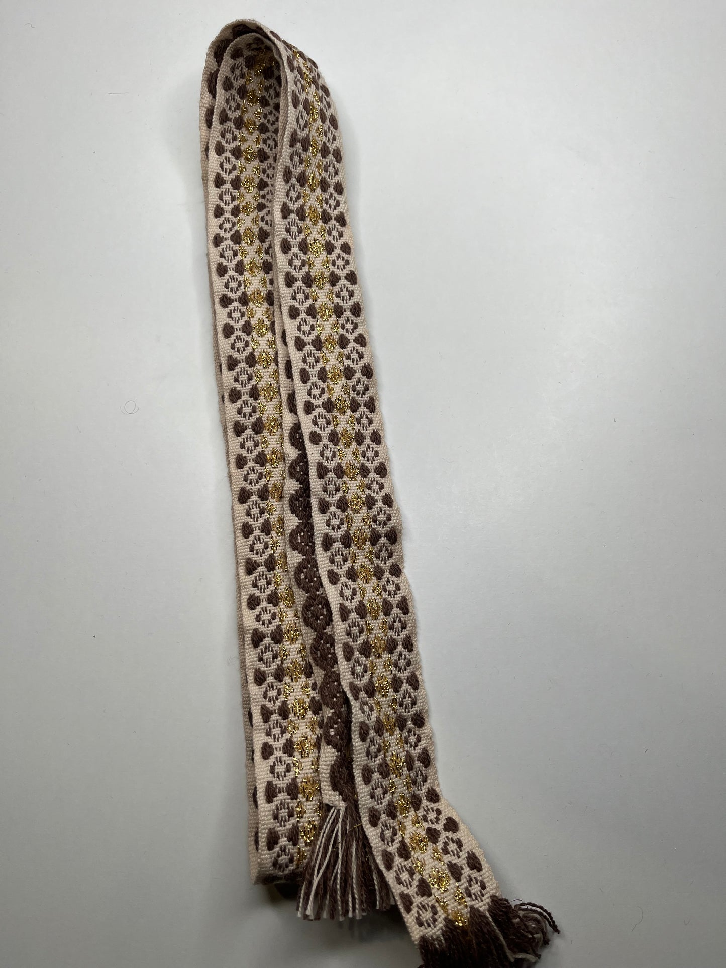 CEINTURE TISSÉE ÉCRUE