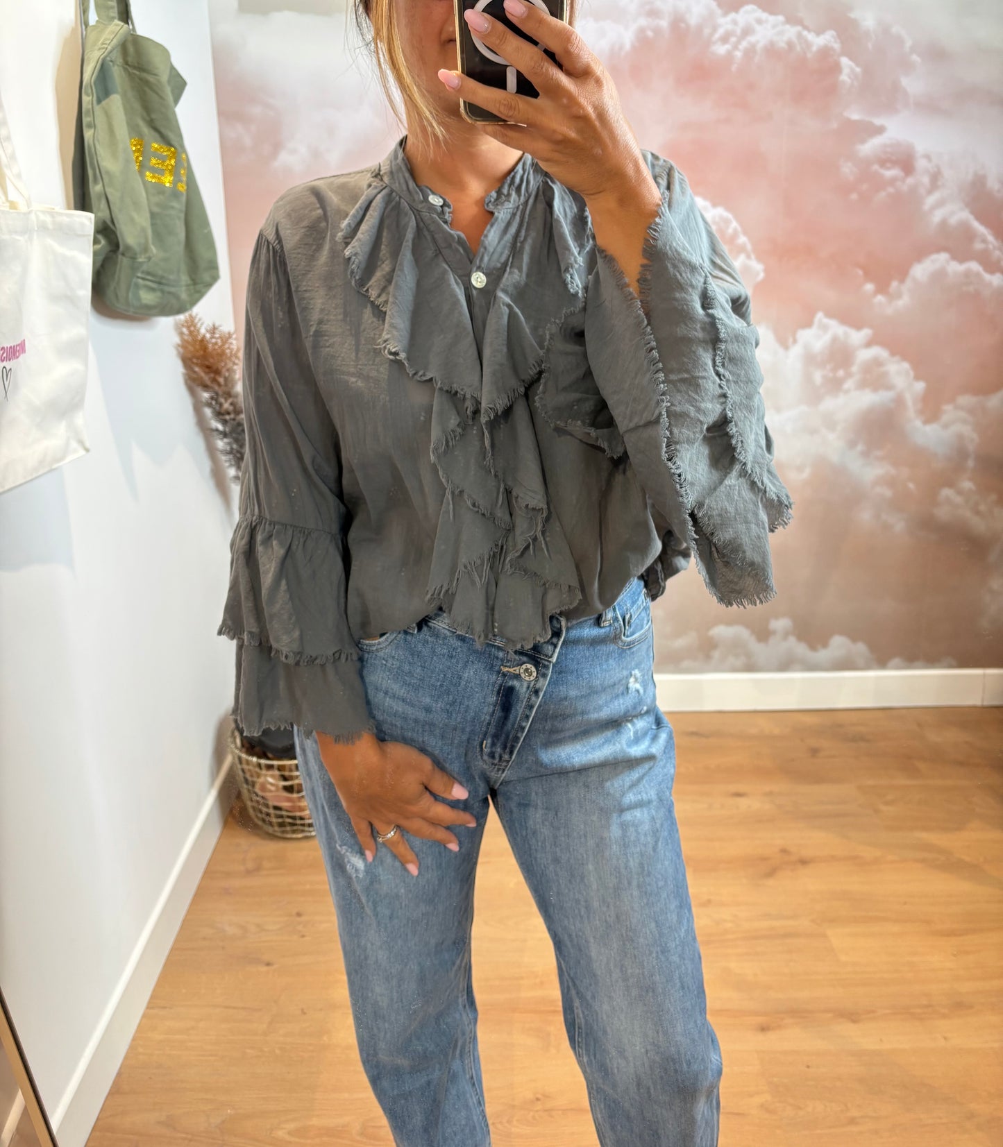 BLOUSE GRISE