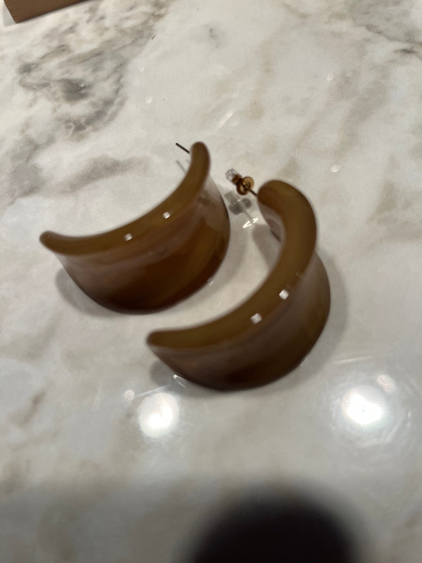 BOUCLES D'OREILLES KAKI