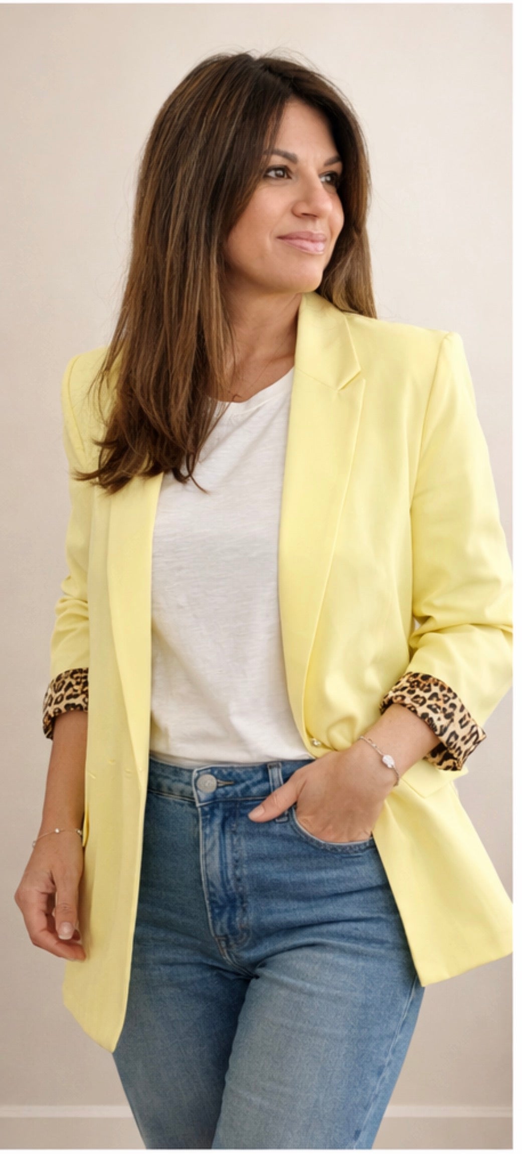 BLAZER JAUNE ET LEO