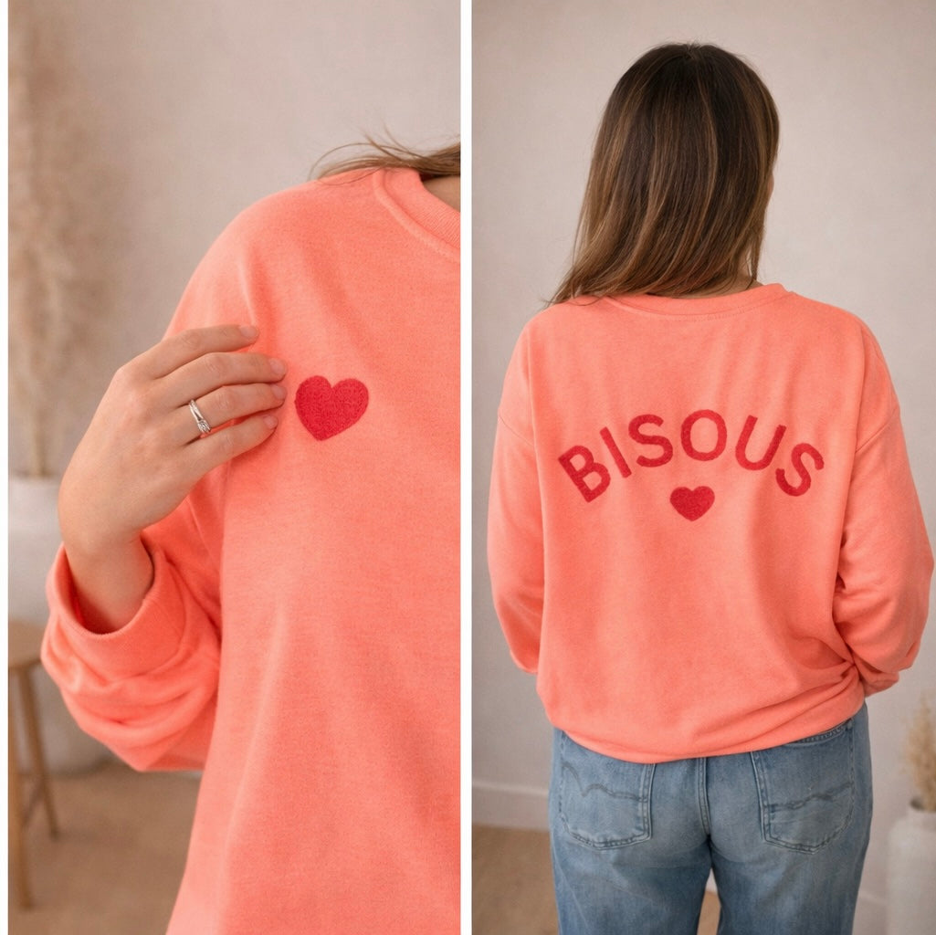 SWEAT BISOU CORAIL