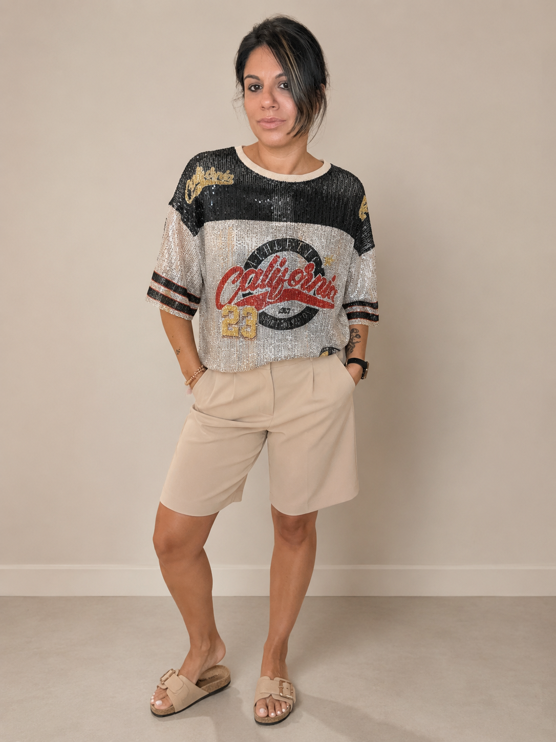 TOP À SEQUINS