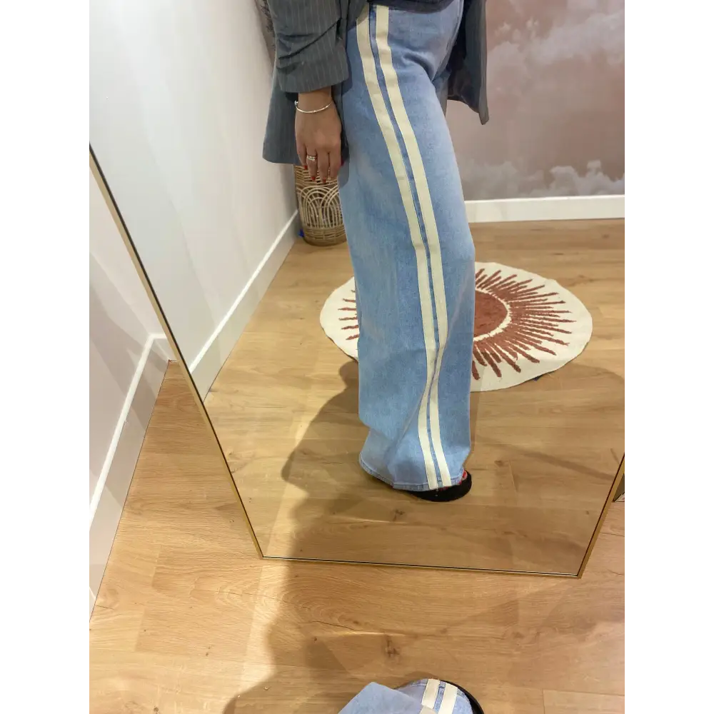 JEAN A BANDES BLANCHES