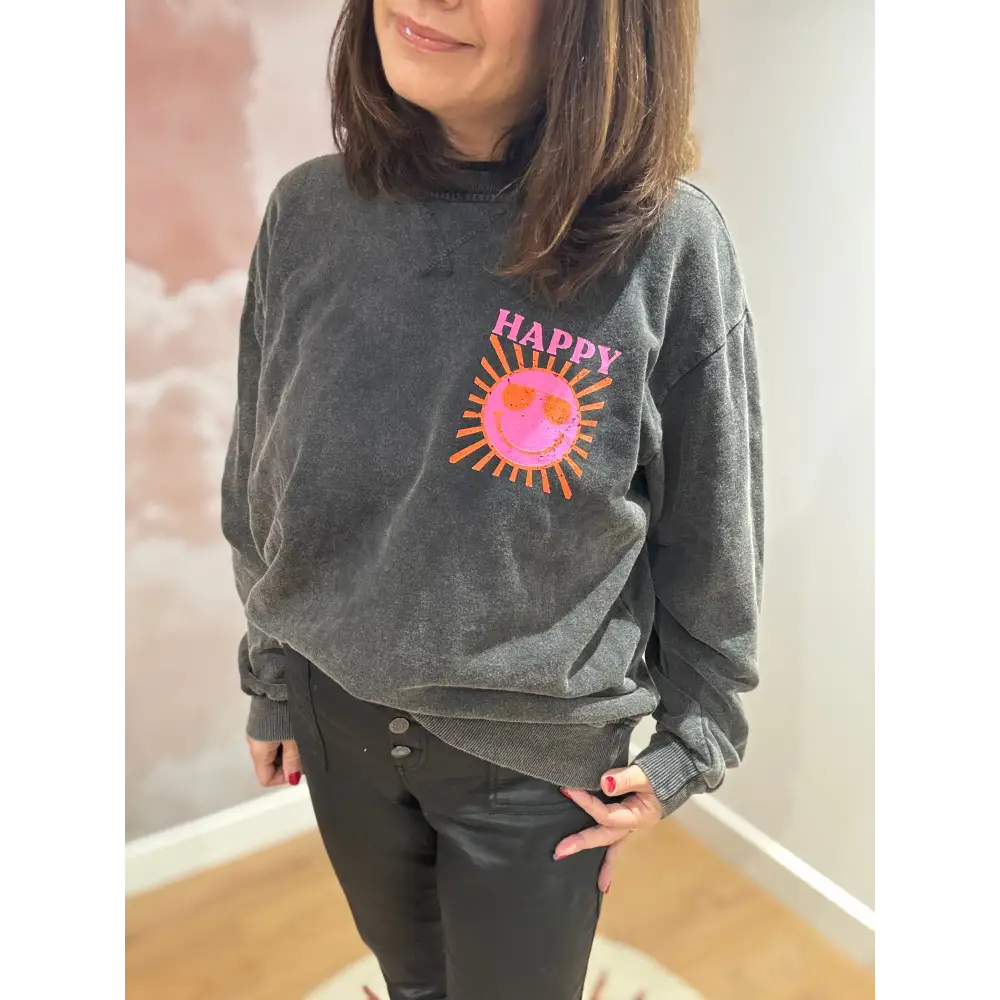 Sweat-shirt Happy - Sweat Sweat-shirt Happy soleil