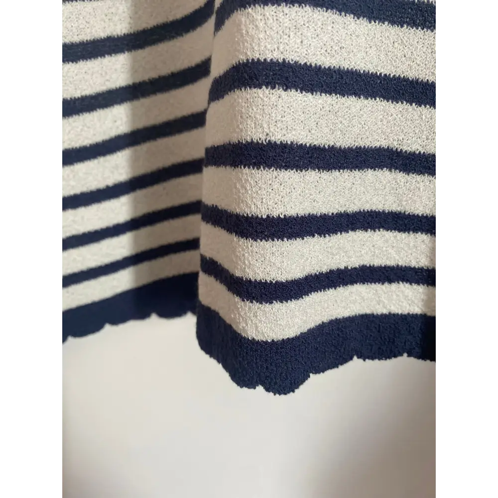T-shirt marinière à bords imprimés en taille unique