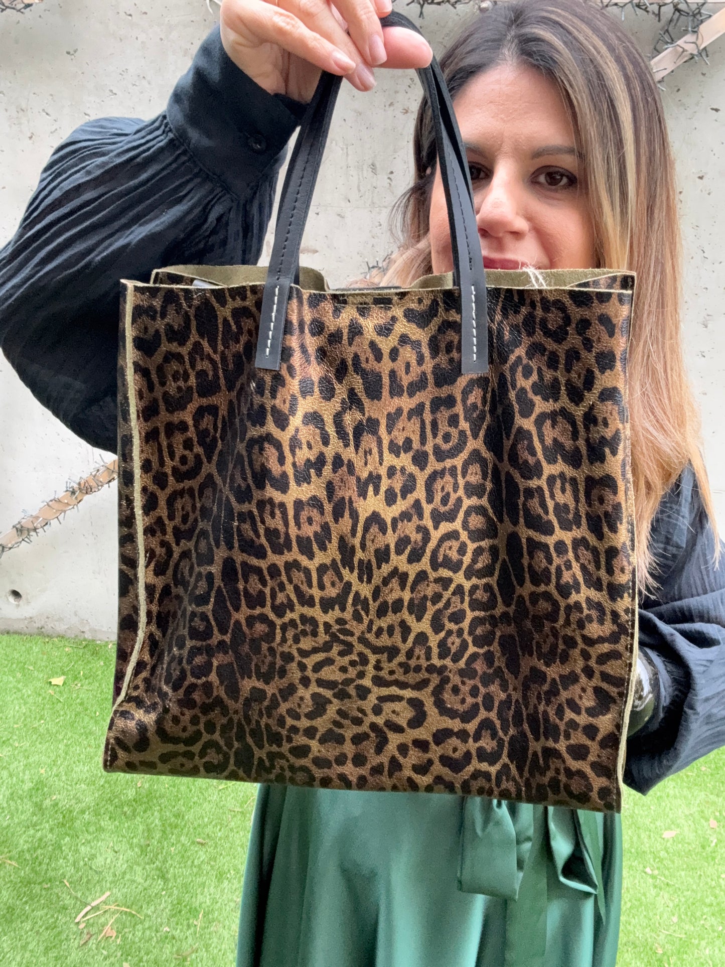 SAC LEOPARD KAKI