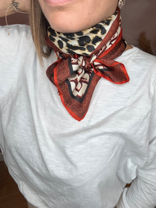 FOULARD HERMES LEO ORANGE