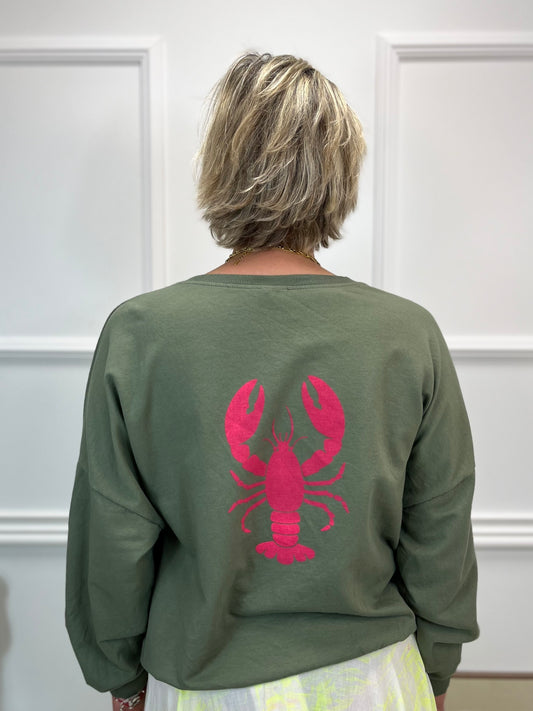 SWEAT LÉGER HOMARD KAKI