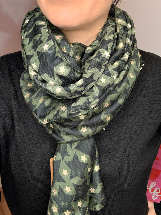 ECHARPE ETOILE KAKI