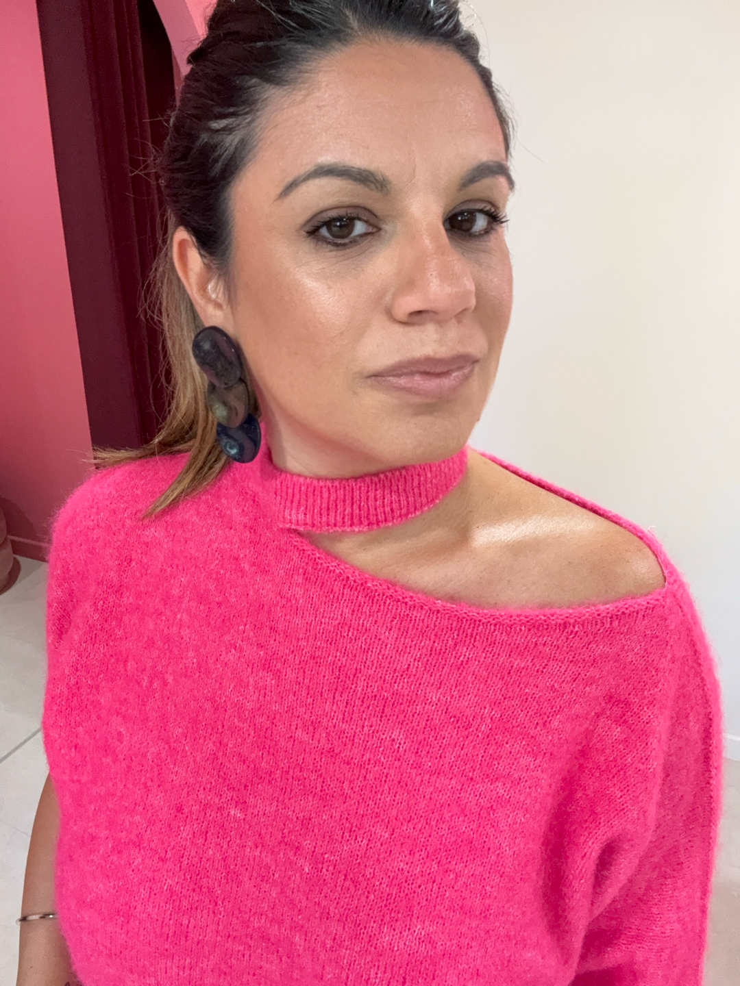 PULL ROSE COL CHOKER