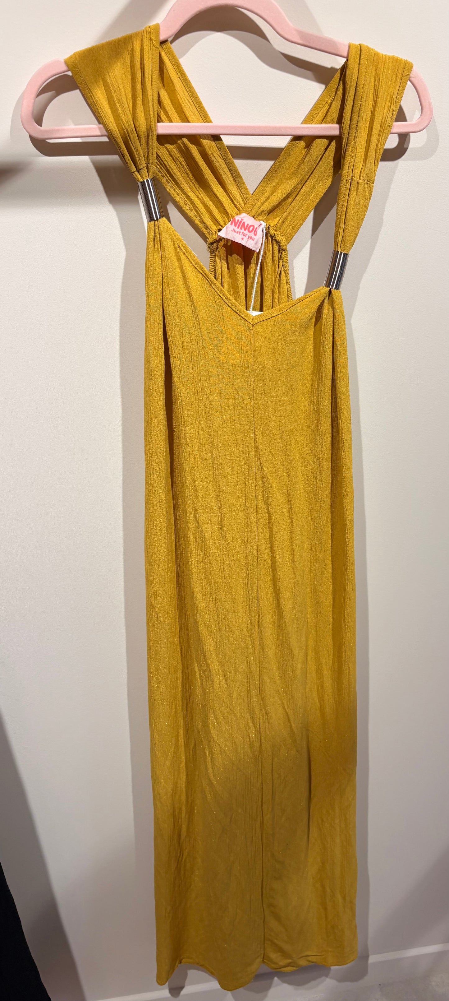 ROBE LONGUE MOUTARDE