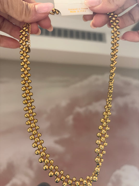 COLLIER DORÉ MAILLE
