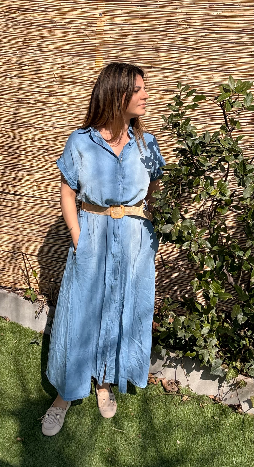 ROBE BLEUE JEAN + CEINTURE