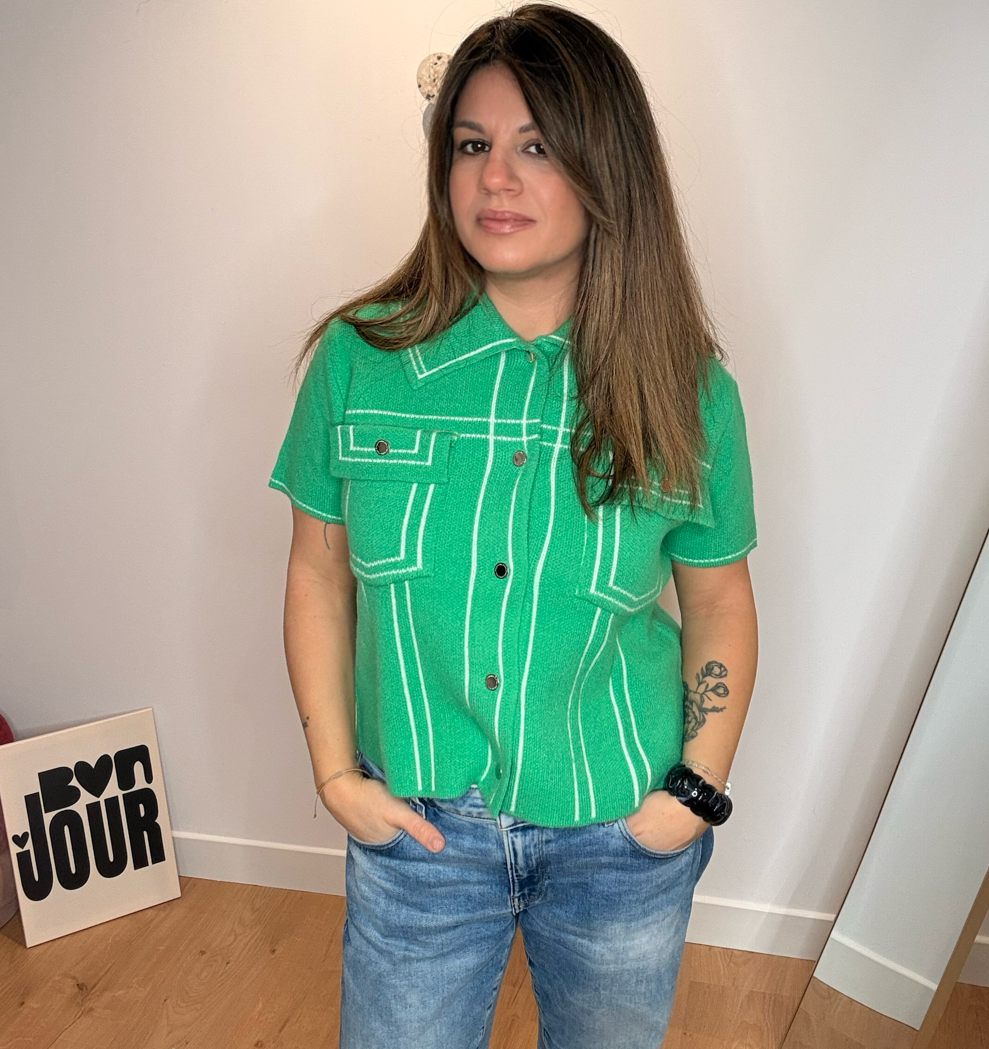 GILET VERT ORILYN