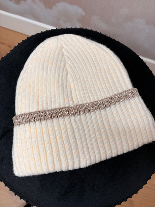 BONNET ÉCRU LUREX