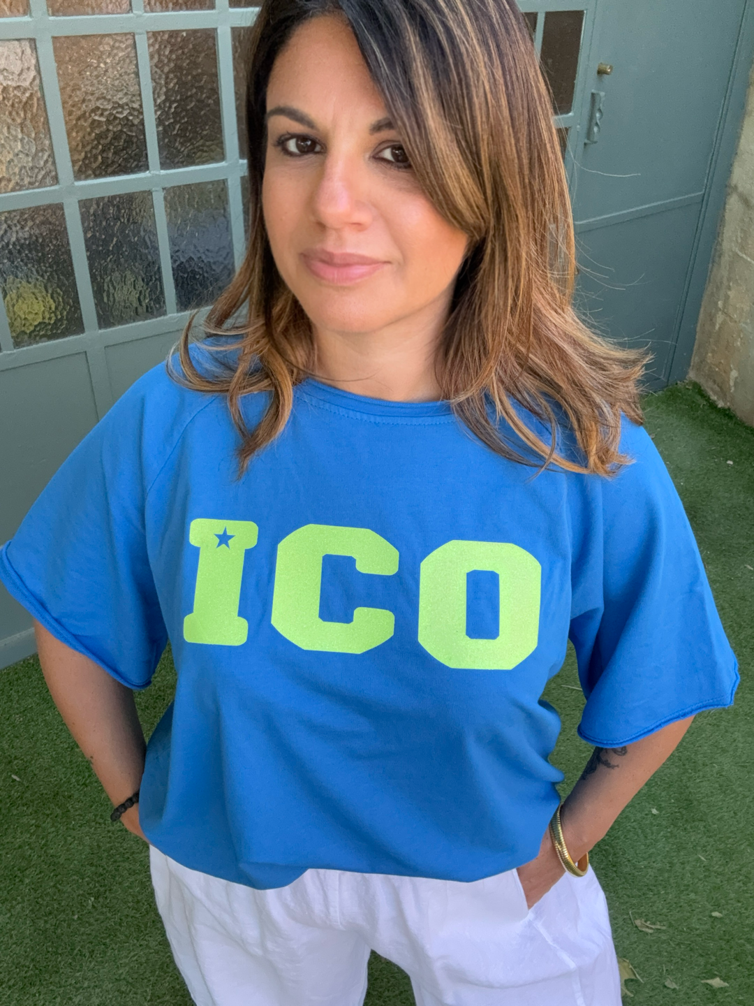 T-SHIRT BLEU ICO
