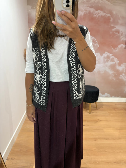 Gilet sans manches anthracite