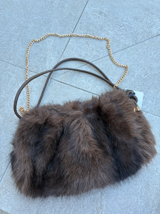 SAC FOURRURE CHOCOLAT