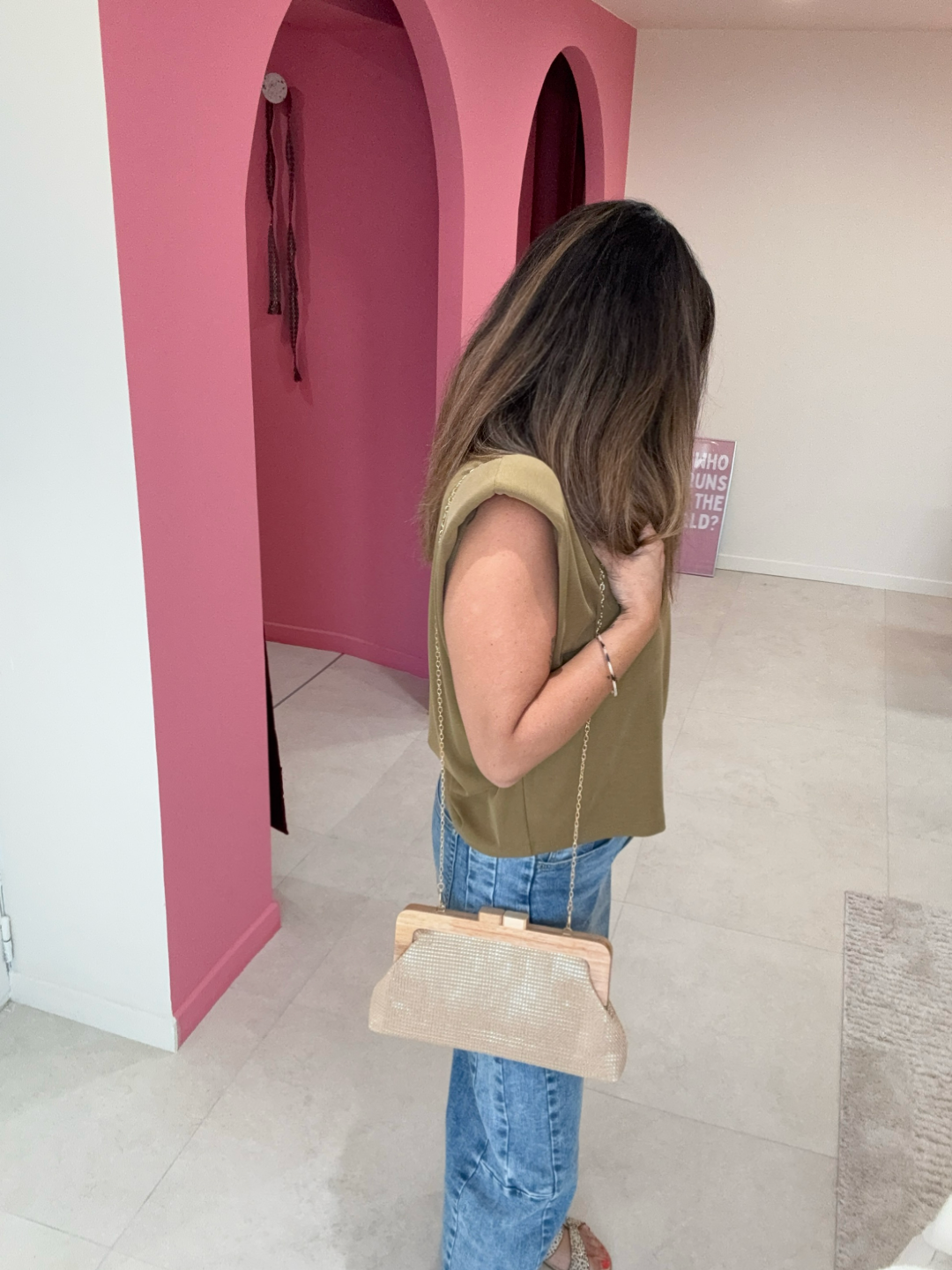 TOP EPAULETTES ISABEL OLIVE
