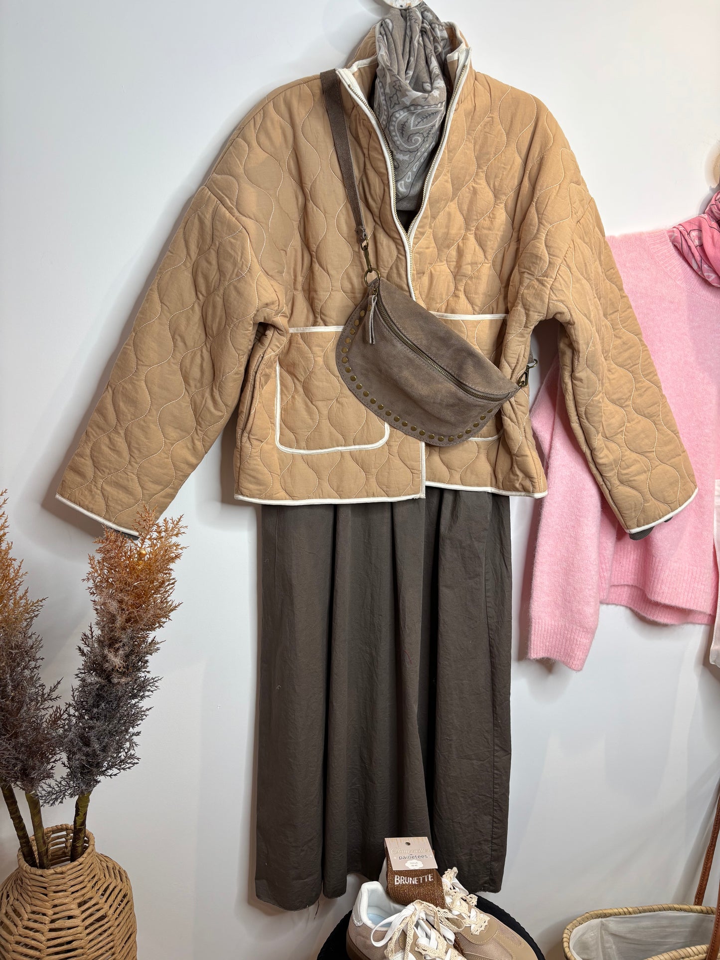 VESTE MATELASSÉE CAMEL