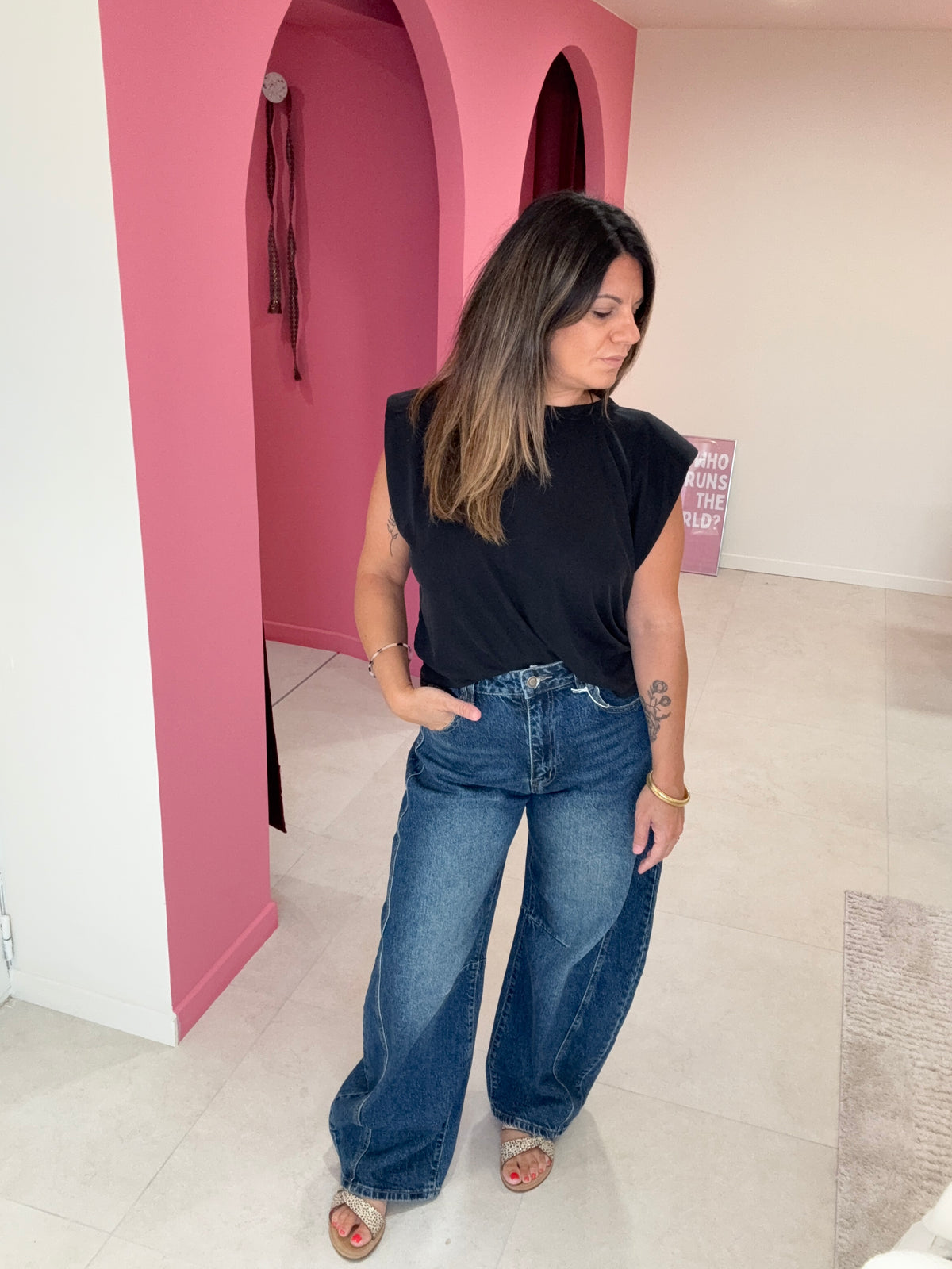 JEAN WIDE LEG ÉTOILES