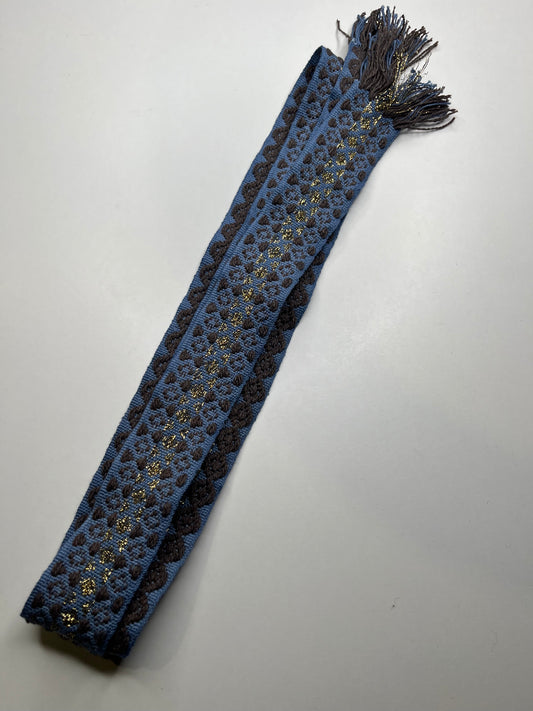 CEINTURE TISSÉE BLEUE