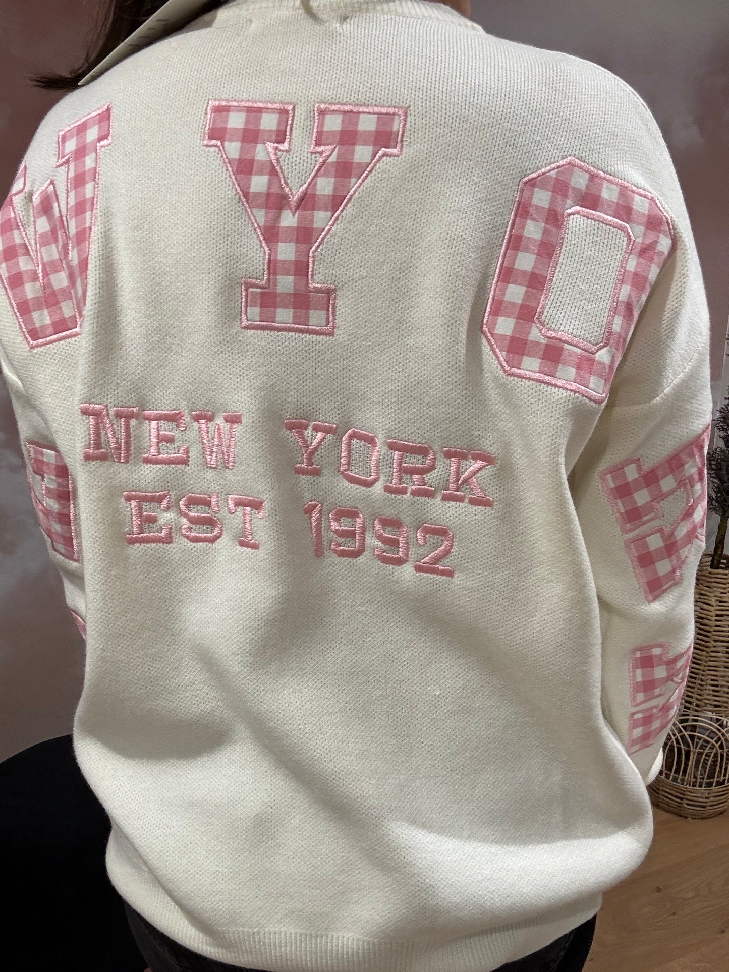 PULL VICHY ROSE