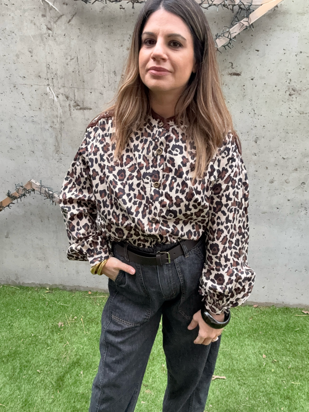 CHEMISE LIVIA LEOPARD