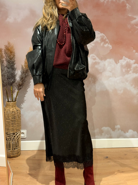 VESTE NOIRE SIMILI CUIR