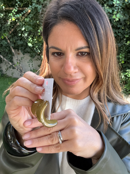 BOUCLES D'OREILLES KAKI