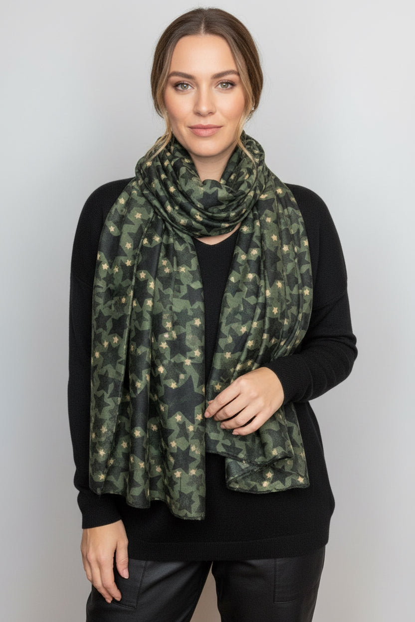 ECHARPE ETOILE KAKI