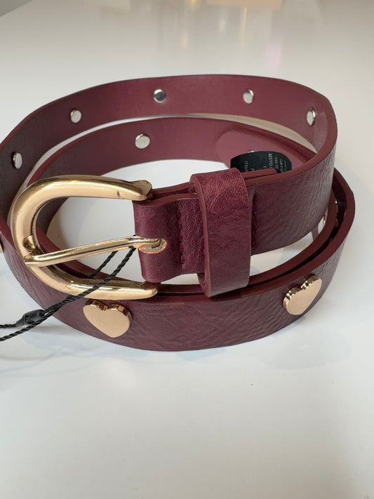 CEINTURE PRUNE A COEURS