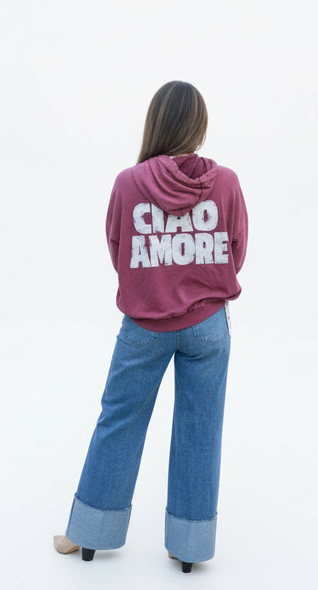 SWEAT À CAPUCHE CIAO AMORE