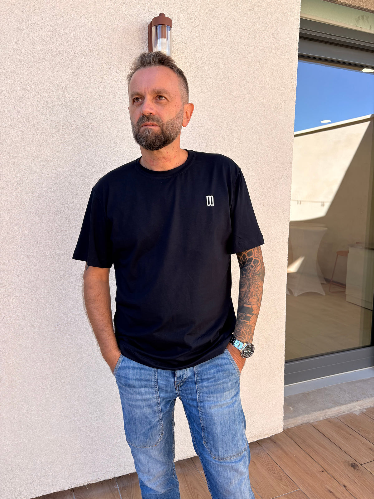 T-SHIRT MARINE HOMME MM