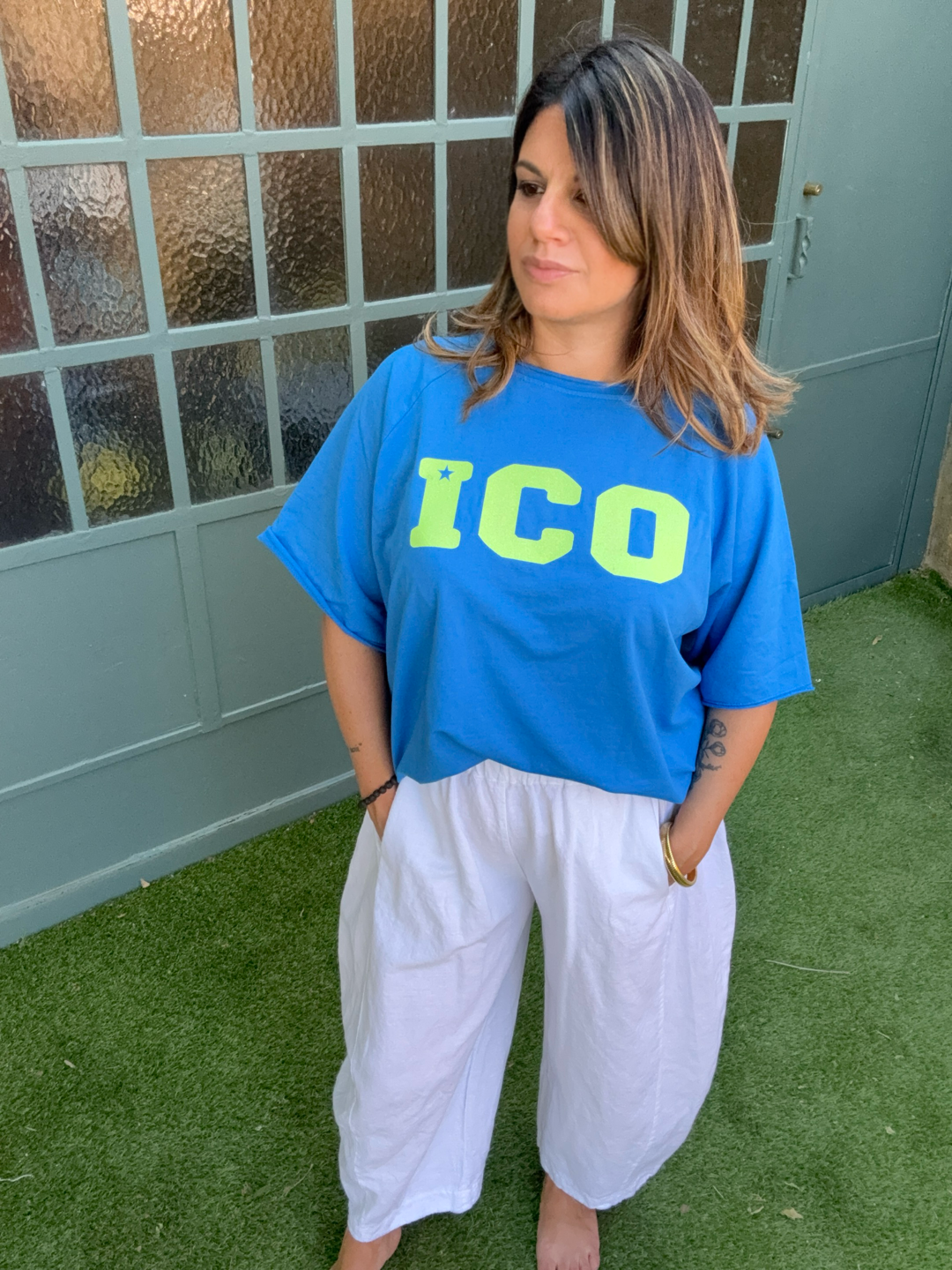 T-SHIRT BLEU ICO